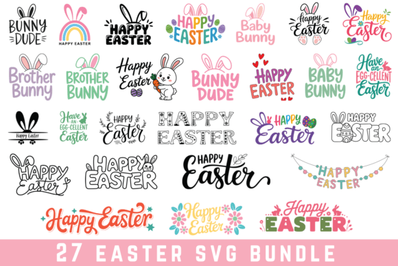 27 Easter SVG Bundle: A Festive Graphic Design Asset for Crafters