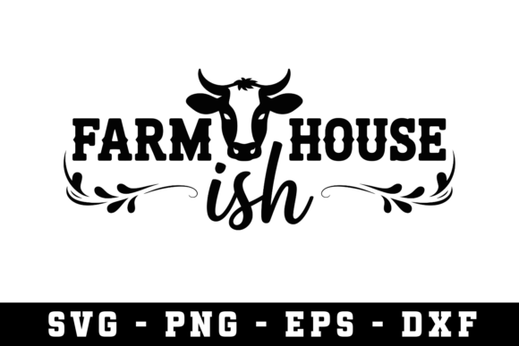 Farm House Ish SVG Cut Files: A Versatile Design Asset for Crafts and Graphics