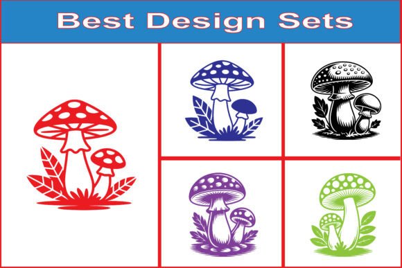 Forest Mushroom Vector Graphic Bundle: A Must-Have for Crafters and Handmade Designers