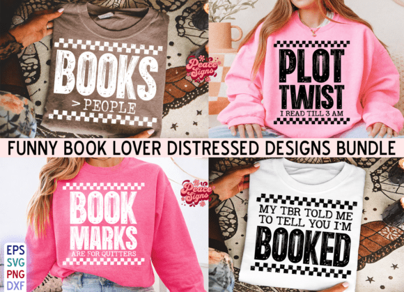 Funny Book Lover SVG PNG Bundle: A Creative Design Asset for T-Shirt Designs and Branding