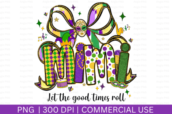 Mardi Gras Mimi Coquette Bow PNG: A Versatile Graphic Design Asset for Creative Projects