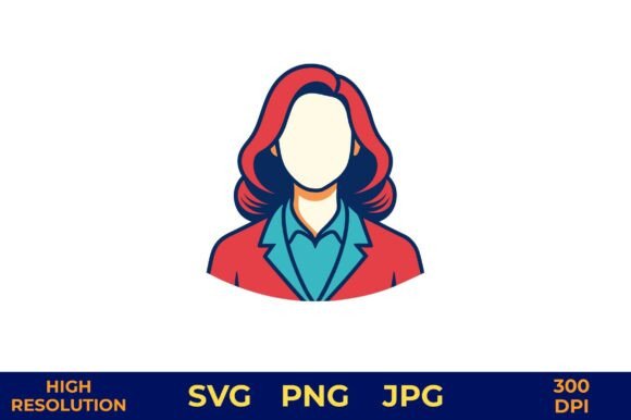 Modern Vector Illustration of a Female for Branding and Marketing