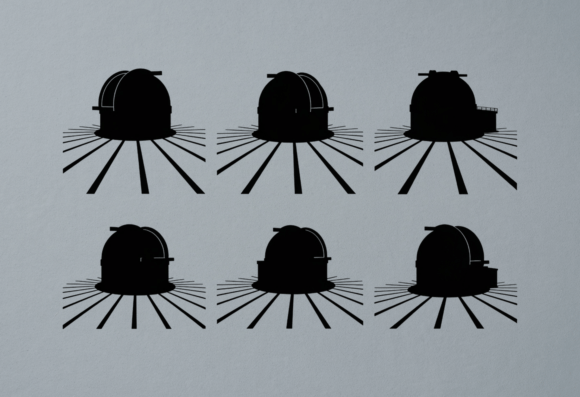 Observatory Dome Silhouette SVG Clipart: A Versatile Graphic for Creative Projects