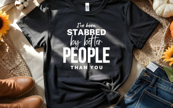Stabbed by- Nursing T-Shirt Design: A Versatile Graphic for Content Creators