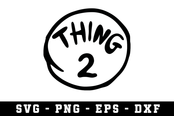 Thing 2 SVG Cut Files: A Versatile Graphic Design Asset for Crafts and Branding